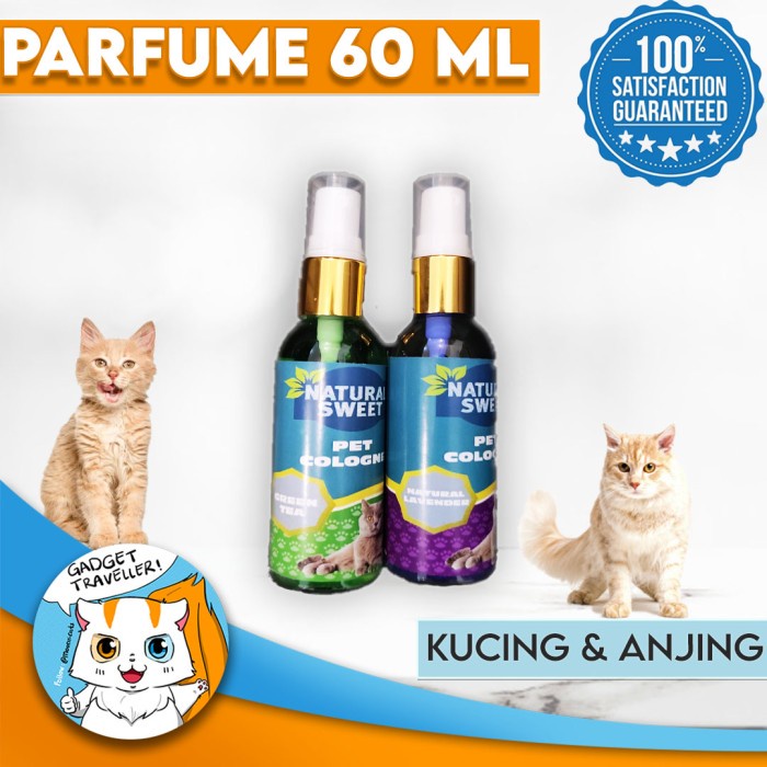 Jual Parfum Natural Sweet Pet Cologne Parfume Kucing Anjing 60ml Wangi Gt Indonesia Shopee Indonesia