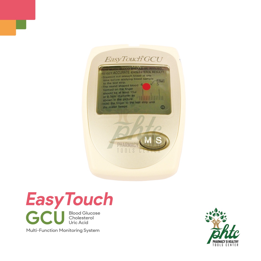 EASYTOUCH Alat Cek Easy Touch GCU 3 in 1 Gula Darah, Kolesterol, Asam Urat l GCU 3in1