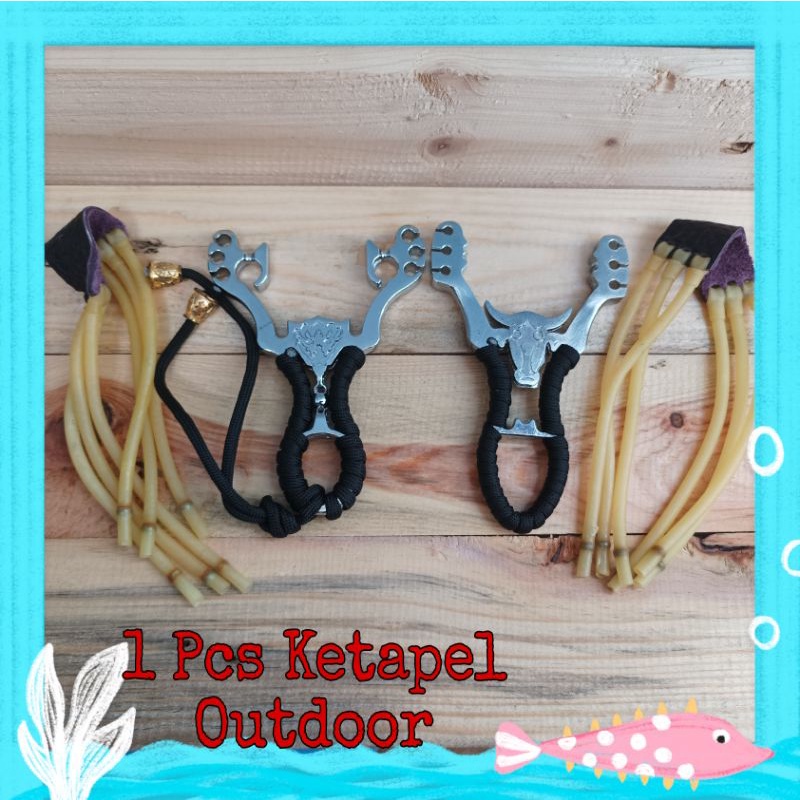 Ketapel Powerful Outdoor Slingshot Stainless Steel