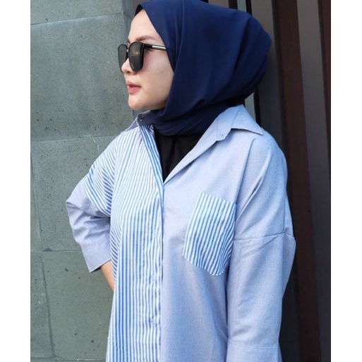 MADINA TOP OVERSIZE // KEMEJA ASIMETRIS