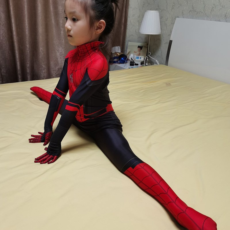 KOSTUM SPIDERMAN ANAK MASQUERADE HALLOWEEN COSPLAY SPIDERMAN COSTUME Gift Mask