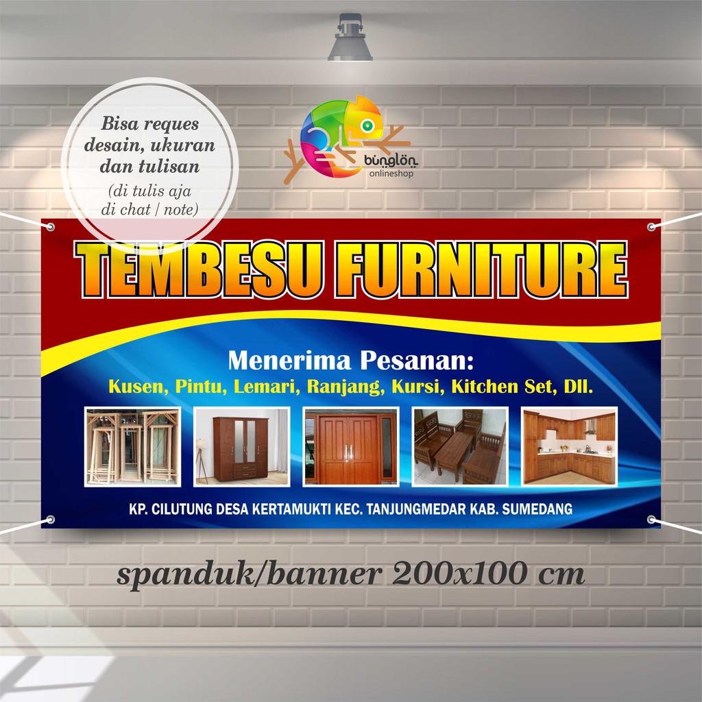 Jual Spanduk, Banner Toko Furniture | Shopee Indonesia