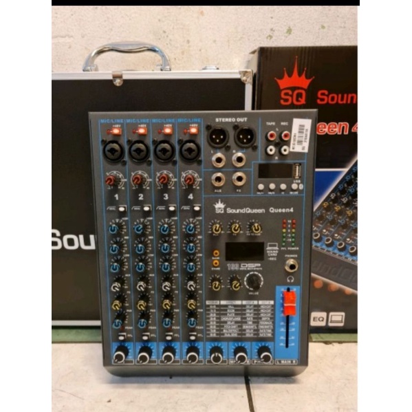 MIXER SOUNDQUEEN QUEEN 4 ORIGINAL PRODUK free hardcase
