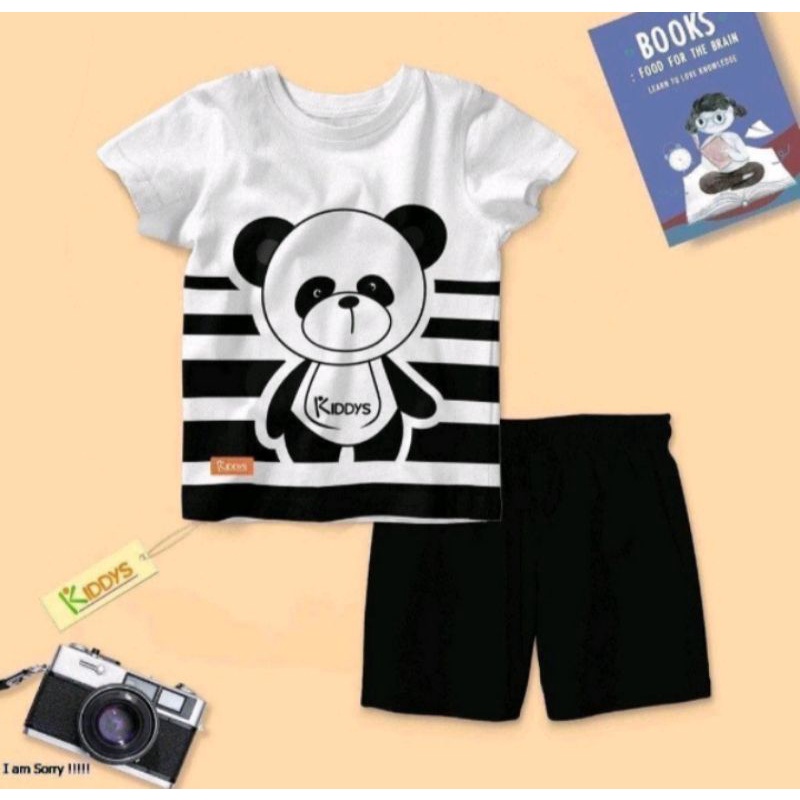 BAJU ANAK SETELAN TERBARU MOTIF PANDA BAJU ANAK BUBU PANDA SETELAN ANAK 1-5 TAHUN TERBARU