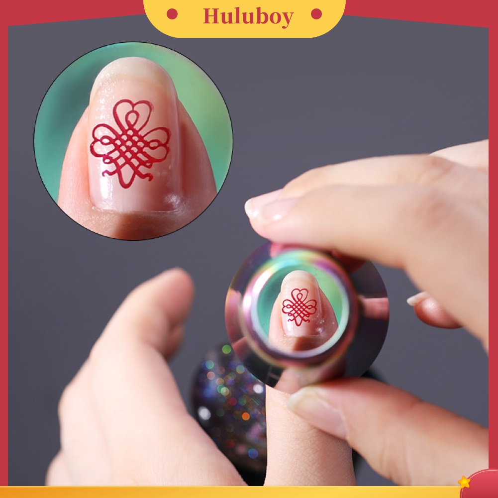 Huluboy Huluboy♡ Born PRETTY Stempel Kuku Bahan Silikon Transparan Dengan Gagang Holo