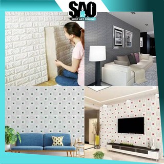 SAO H719 Wallpaper  Dinding  Foam 3D Motif  Batu Bata  