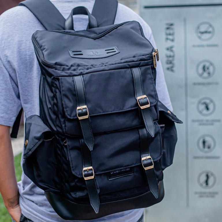 SAVAGE BLACK |ManNeedMe x URBAN| Tas Ransel Pria Wanita Tas Backpack ORIGINAL