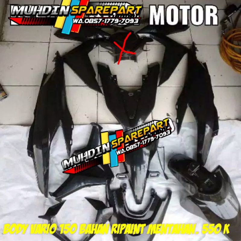Jual COVER FULL BODY HALUS VARIO 150 125 BAHAN MENTAHAN / RIPAINT