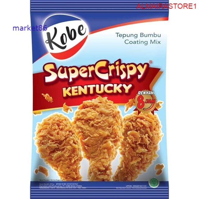 

Tepung Bumbu Kobe Supercrispy Kentucky 210 Gram -WFB .