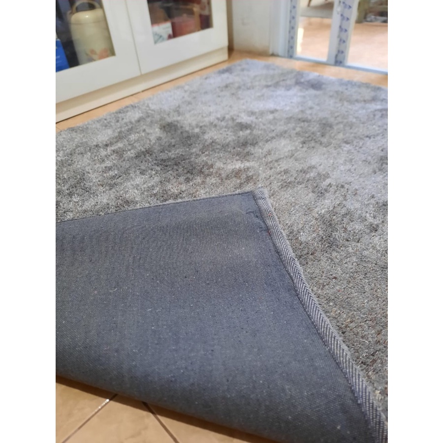Karpet Shaggy Alice Silk Elastic Rug 140x200 Light Grey-5
