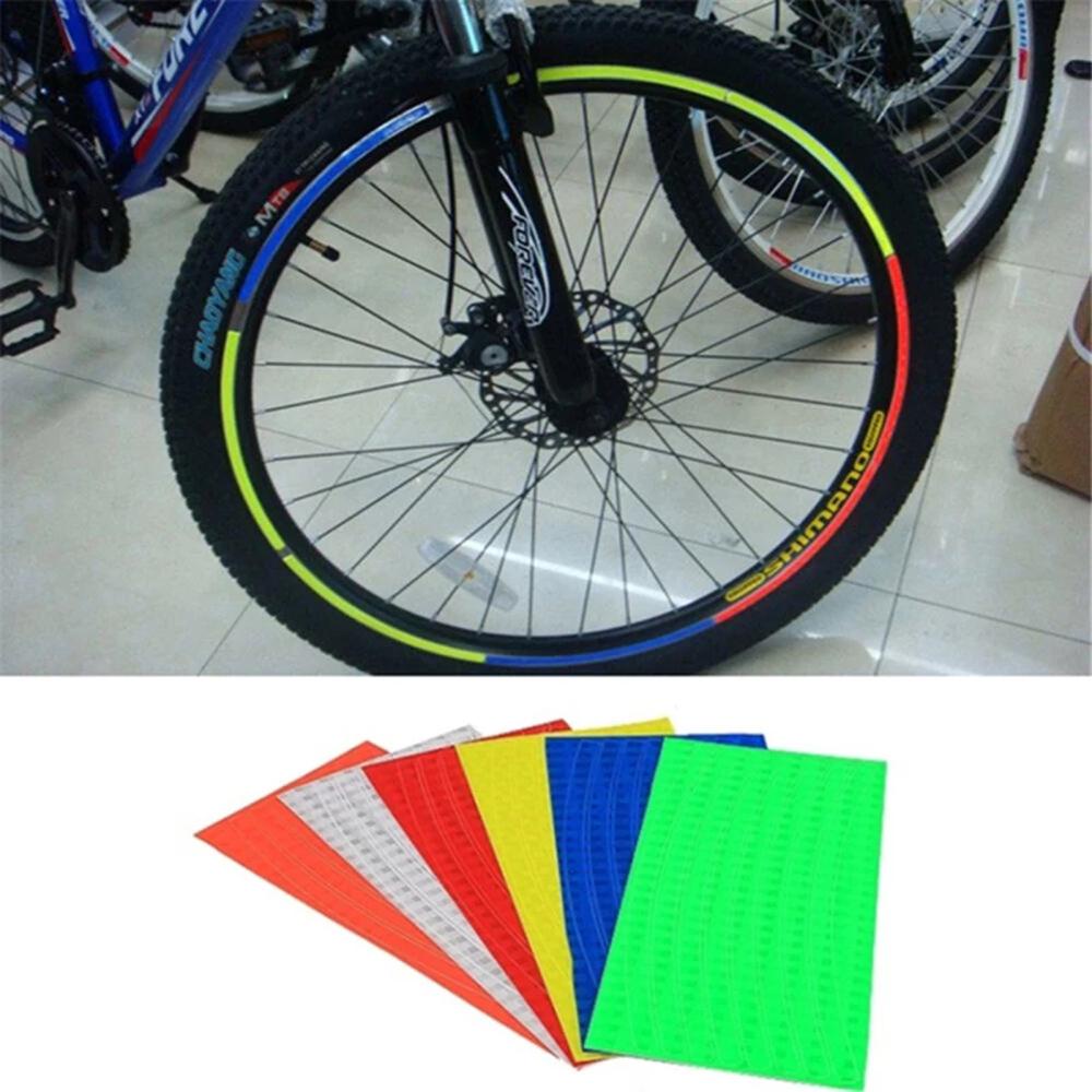 Agustina Stiker Sepeda Reflektif Bersepeda MTB Bike Wheel Sticker Fluorescent