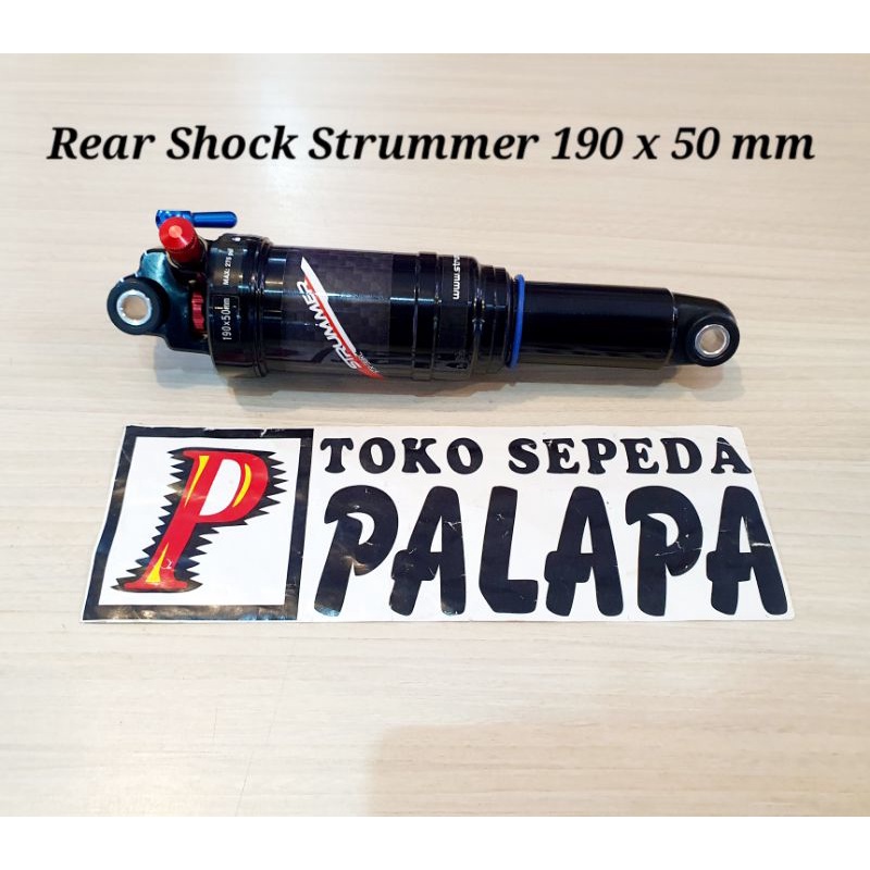 REAR SHOCK STRUMMER 190 mm x 50 mm STR-38RC AIR REBOUND LOCK REARSHOCK SEPEDA