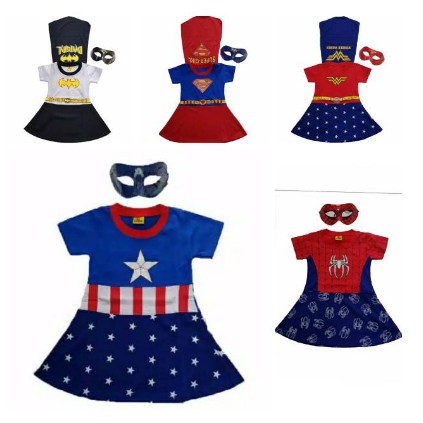 SERBU..Kostum anak / kostum anak perempuan / kostum superhero / pakaian kostum anak perempuan / kost