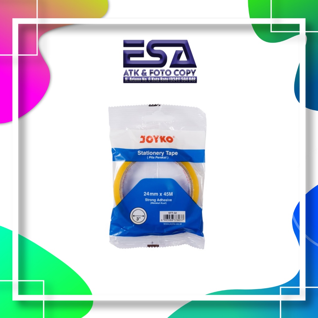 

Pita Perekat Selotip Joyko STT 32 R6 24 mm x 45 m