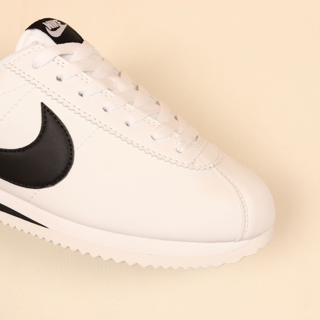 Nike Cortez Leather White Black Swoosh