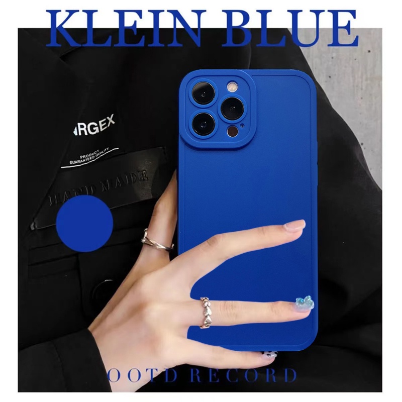Samsung A12 M12 A15 A54 A5s Y12i Y21 2021 Y12 Y21s Y20 Y20i Y33s Y12s Y20i A12 A7 A16 A35 A15s A11K Y17 Y15 Y11 Glossy TPU Candy Solid Color Soft Phone Case Bright Silicone Bumper Soft Cover-Y3(Klein Blue)
