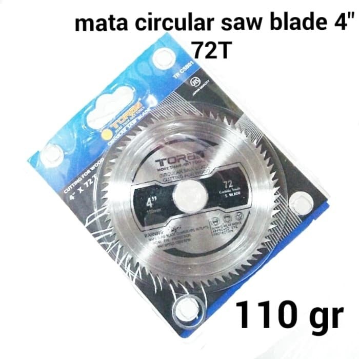 TORA 4 Inch X 72T Circular Blade - Mata Gergaji Bulat