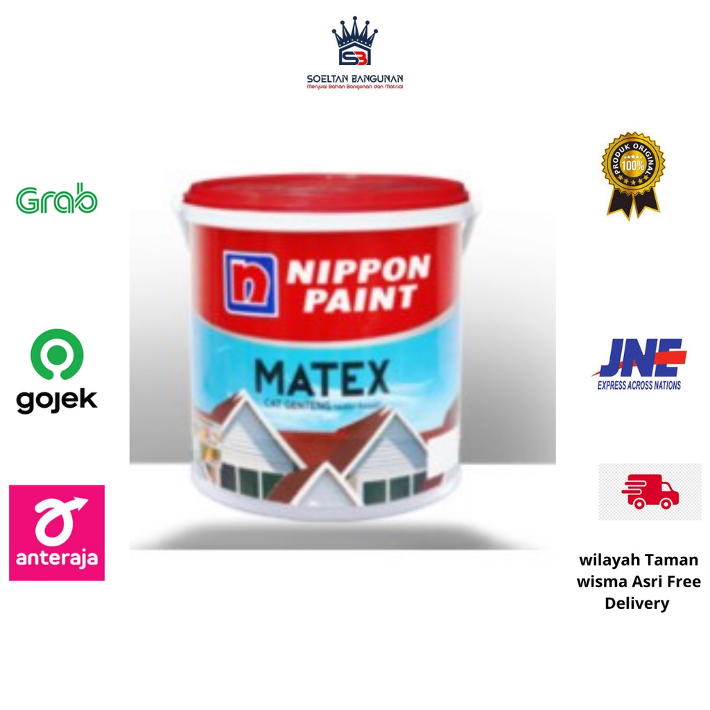 Nippon Paint Matex Cat Genteng /cat keramik 2.5 l