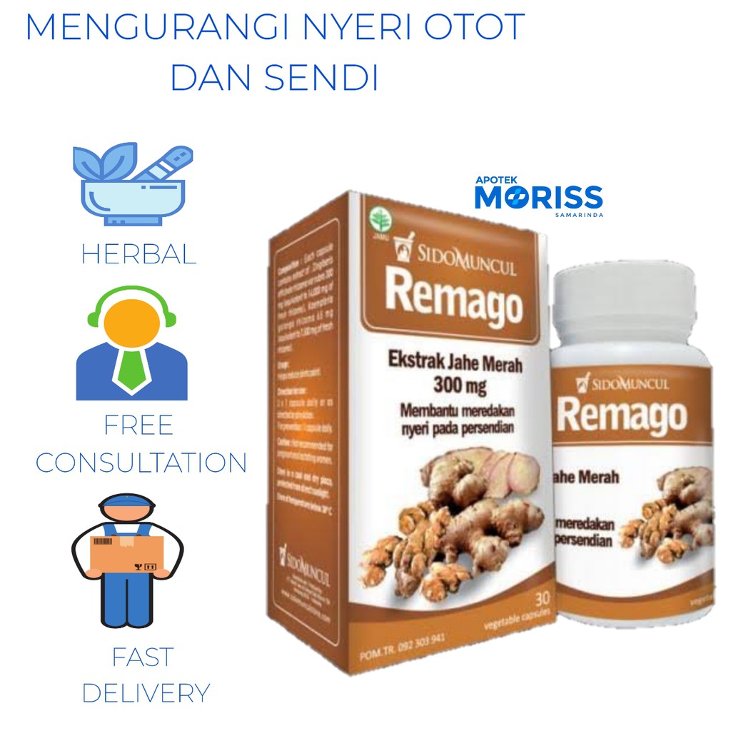 

SIDOMUNCUL REMAGO EKSTRAK JAHE MERAH 300 MG