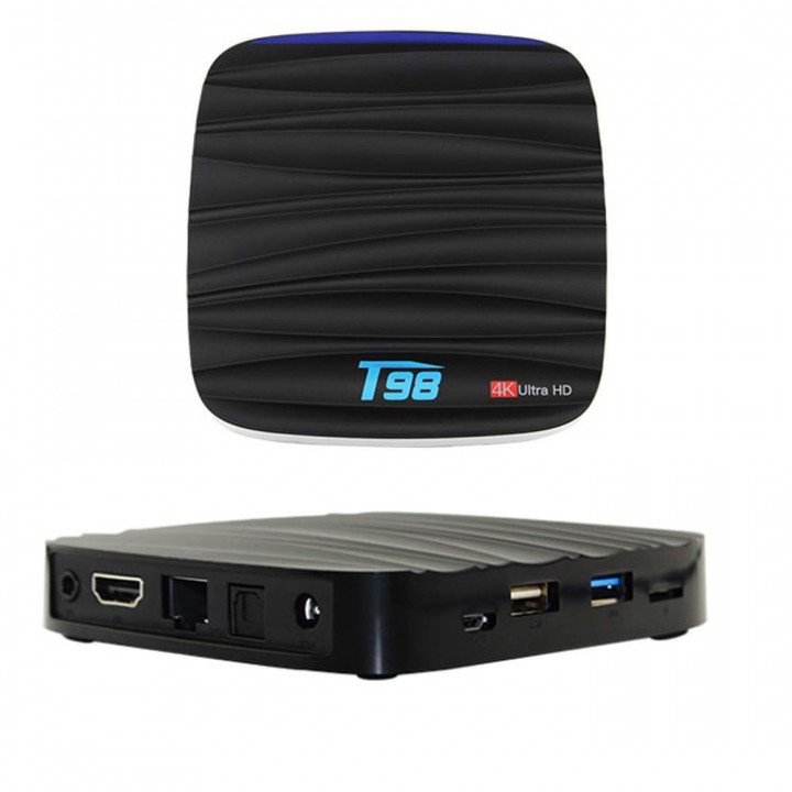 Android Smart TV Box T98 Nougat 7.1 4K RAM 2GB ROM 16GB - FULL KODI