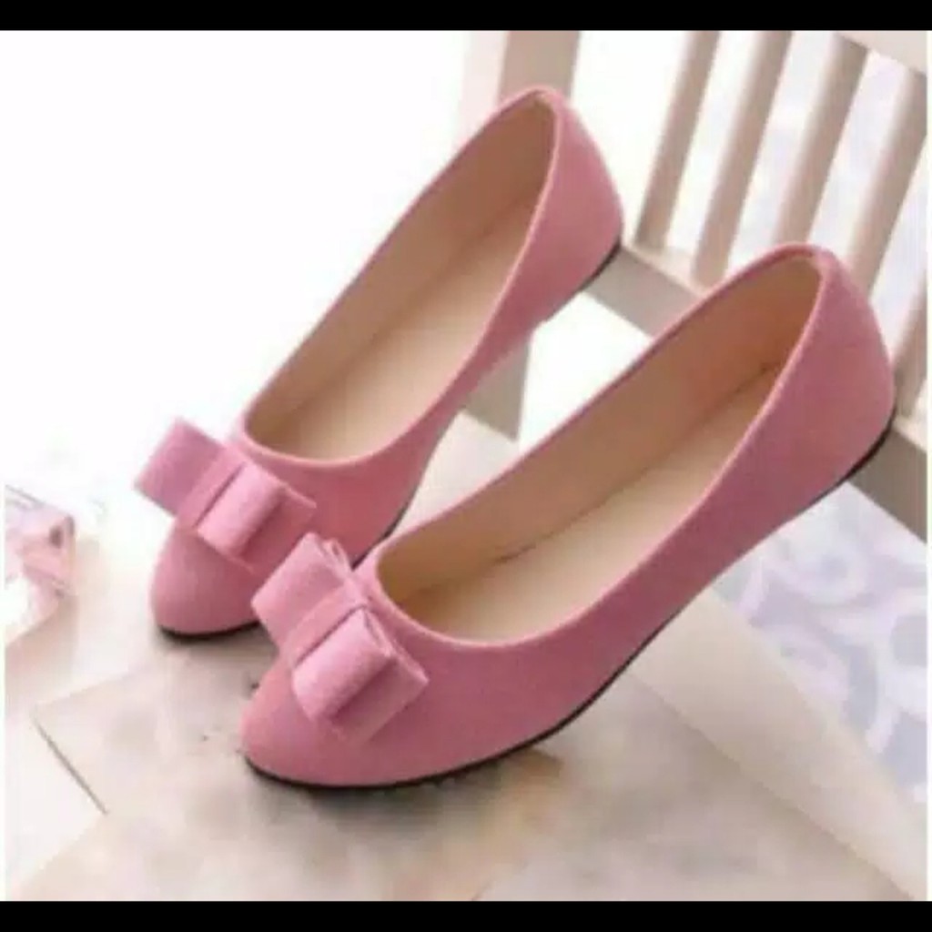 L_vano - Sepatu Balet Wanita | Flat Shoes Wanita Pita tumpuk FS07-1