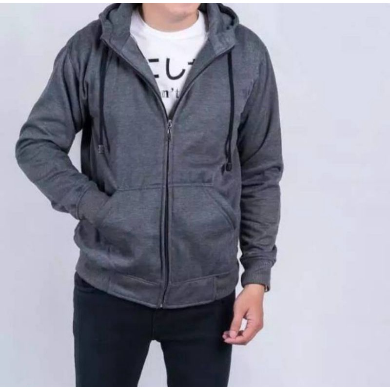 Jaket pria IKC 002 distro cbr six Bandung hoodie dua sisi bolak balik keren grosir pakaian pria H0D7-varian 4