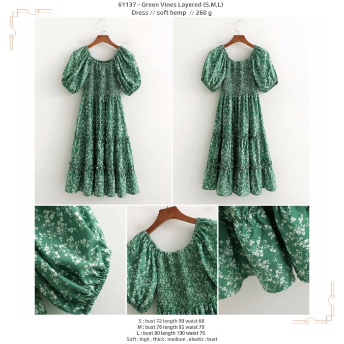 Maxi Dress Brukat Dress Jumbo BEST SELLER Dress Korea Panjang Maxi Dress Jumbo REAL PICT B7N8 Dress 