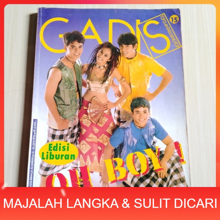 Majalah GADIS No.15 Jun 1996 MELLY TEDDY TEUKU RYAN ATILLA Langka
