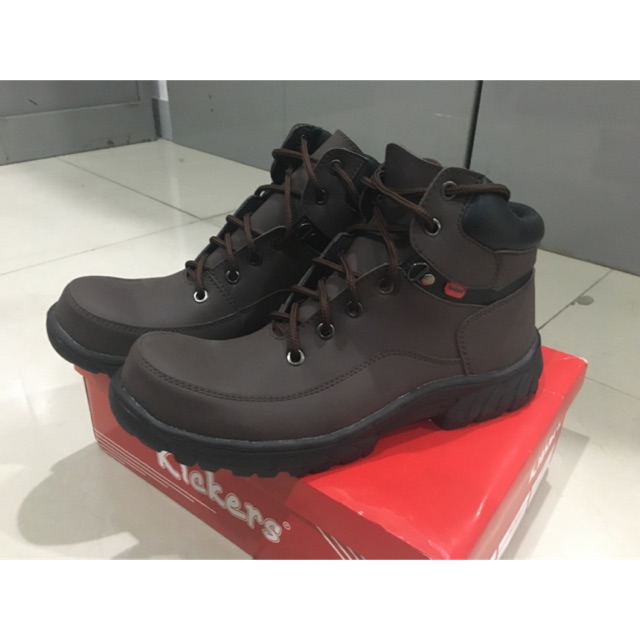 Sepatu Kickers safety kulit buck berkualitas