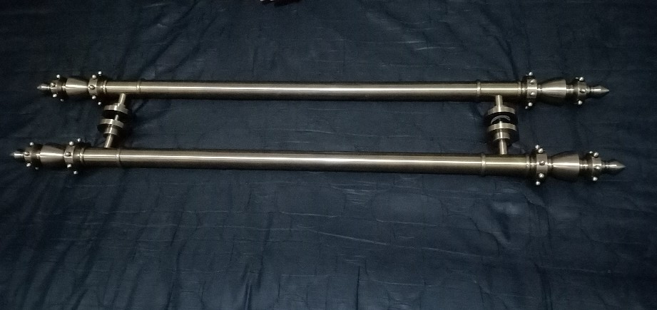 Handle Pintu Kuningan Gagang Pintu Gagang Pintu Rumah Motif Gotri Ukuran 100 Cm