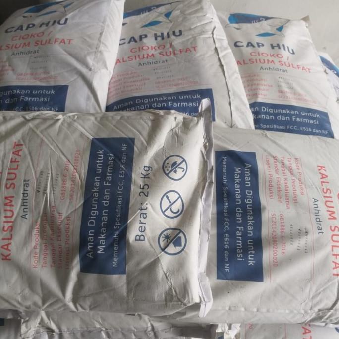 Cioko Kalsium Sulfat Cap Hiu Food Grade