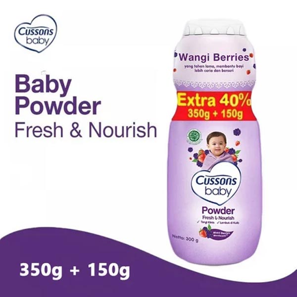 [350+150GR] [BPOM] Cussons Baby Powder 350 Gram | Bedak Bayi_Cerianti