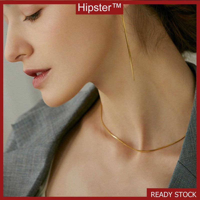 Simple Casual Fashion French Style Fine Gold Necklace