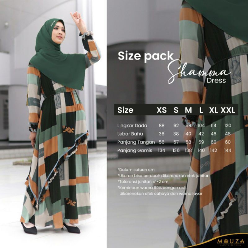 SHAMMA DRESS BY MOUZA / GAMIS SYARI SHAMMA