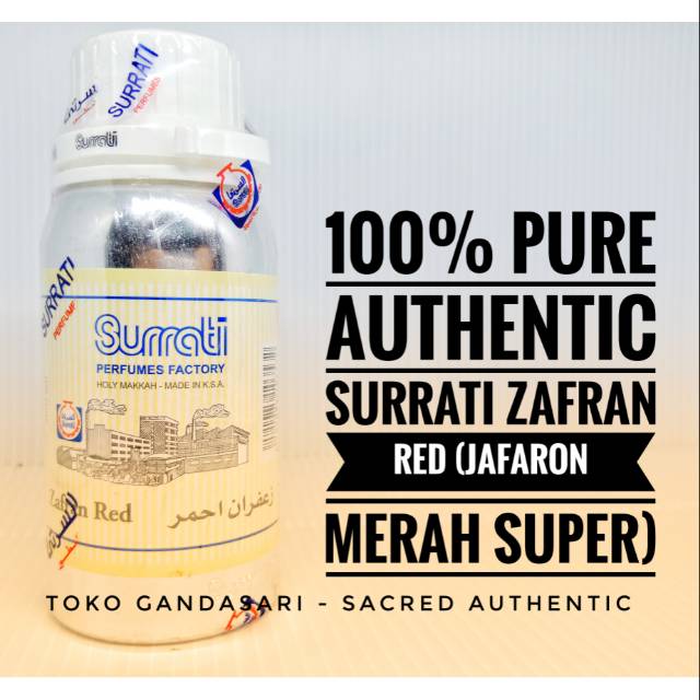 Bibit Parfum Minyak Wangi SEGEL 100ml SURRATI zafran red (jafaron merah) zafaron merah super