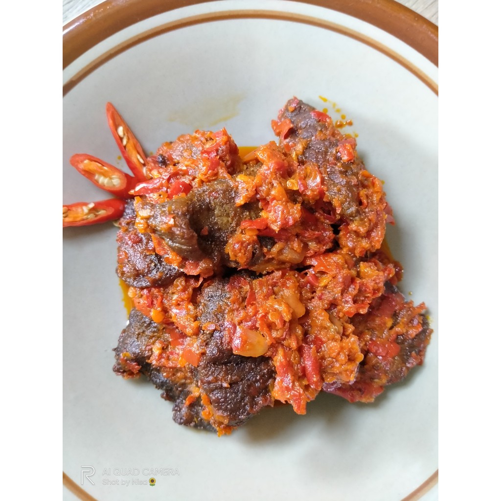 

DENDENG BALADO DAGING SAPI, RENDANG SAPI NY. FATMA KHAS PADANG