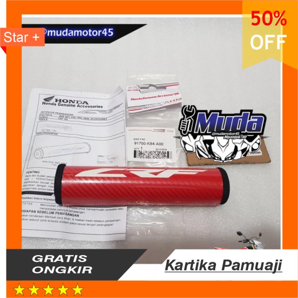 BAR PAD 91700-K84-A00 AKSESORIS SPON COVER STANG STIR CRF150L CRF 150 L ORI AHM HONDA ACCESSORIES