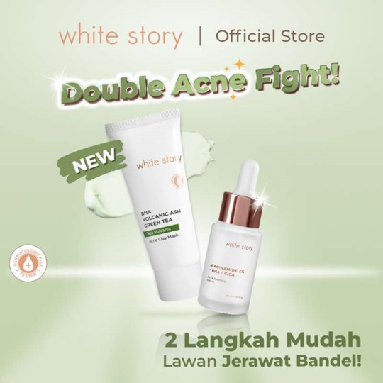 ORIGINAL White Story Jeju Volcanic Acne Clay Mask 60ml / Whitestory Masker / LEDI MART