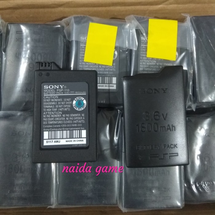 BATRE PSP FAT OP / BATTERY PSP FAT/TEBAL SERI 1000 ORI PABRIK ORIGINAL Original original