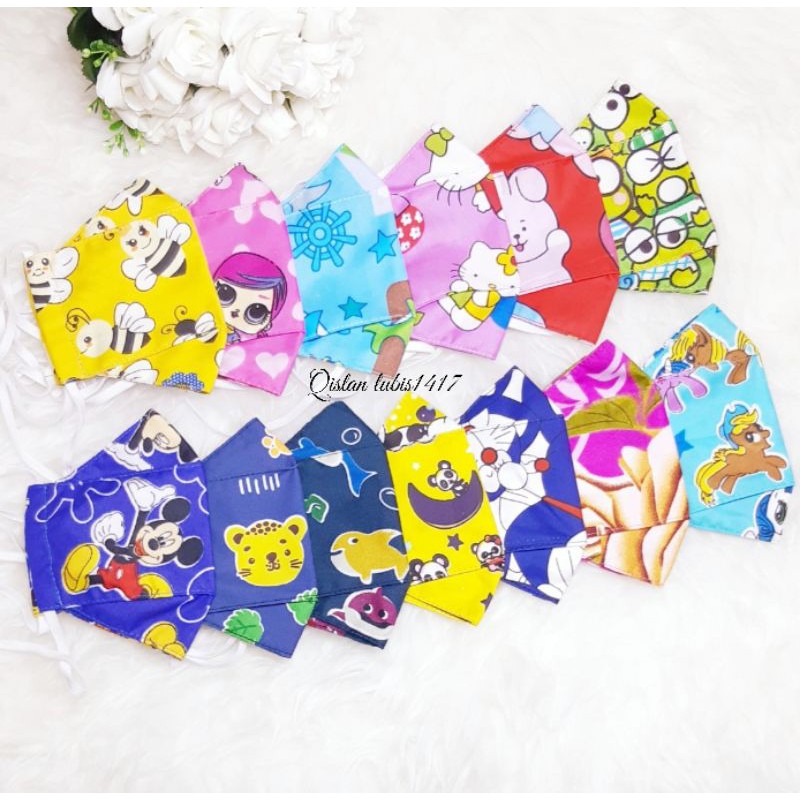 Masker 3d anak catton disperse