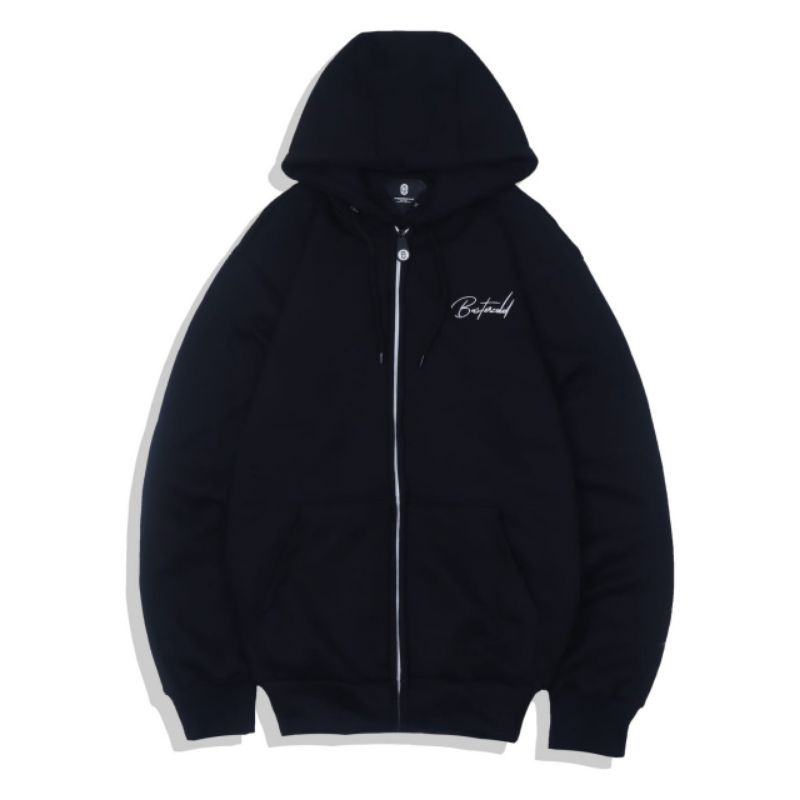 JAKET HOODIE ZIPPER DISTRO & CLOTHING BASTER COLD PREMIUM BLACK | SWEATER JAKET HOODIE ZIPPER HITAM 