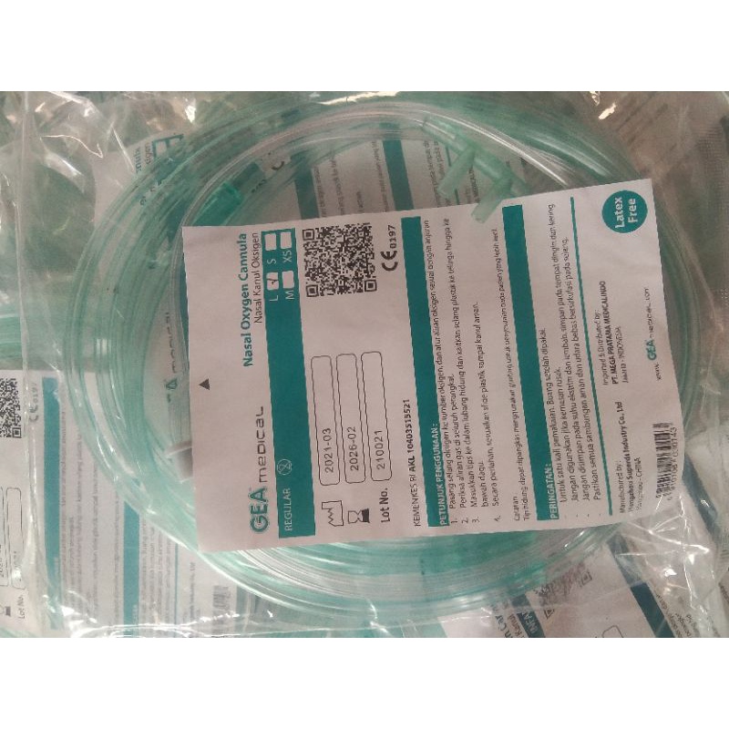 Selang Nasal Oksigen / Selang Oksigen / Selang Hidung Oksigen