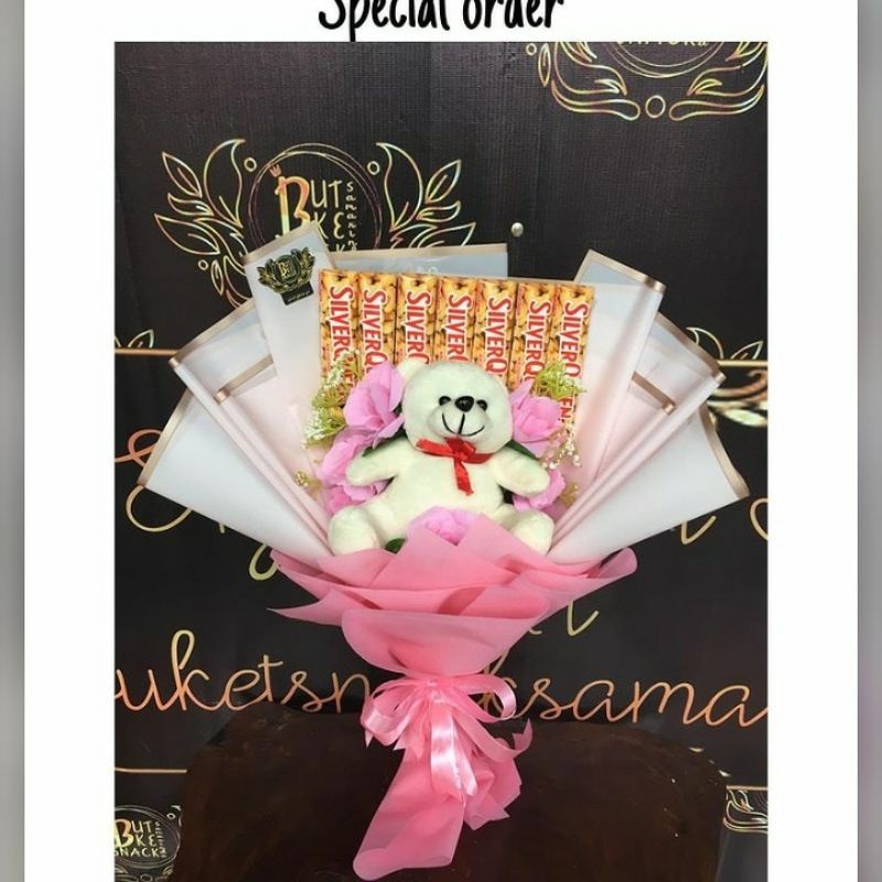 

buquet Snack boneka/buket Snack wisuda/buket Snack murah