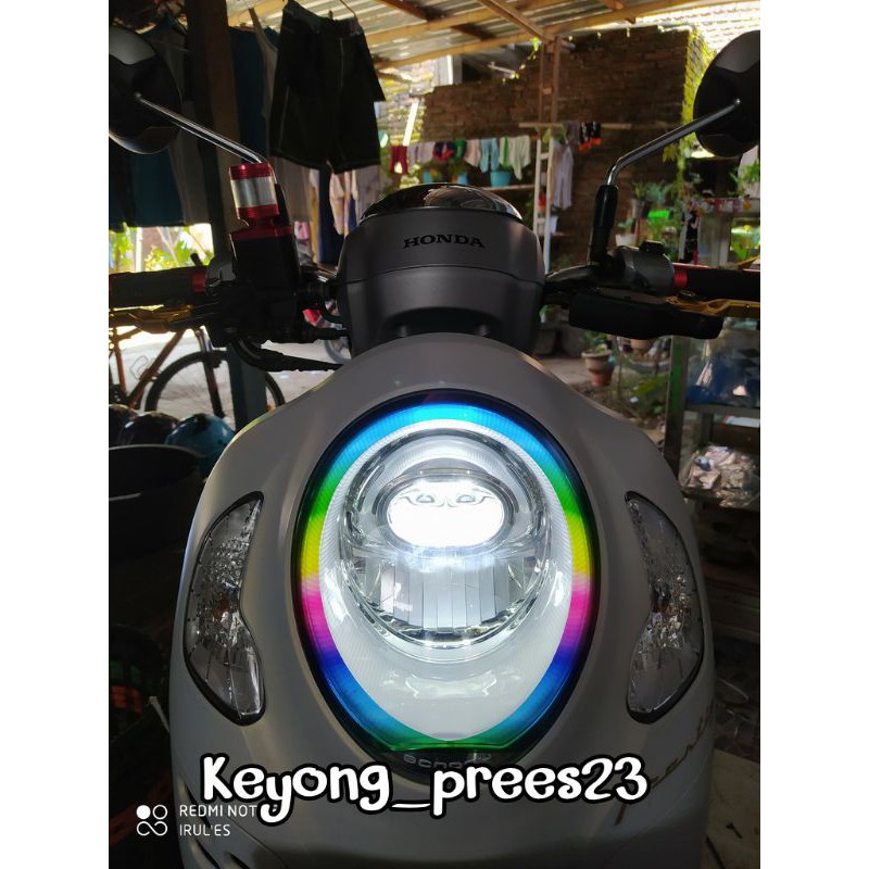 sticker alis scoopy new tema RGB // sticker scoopy // sticker lampu // lampu RGB