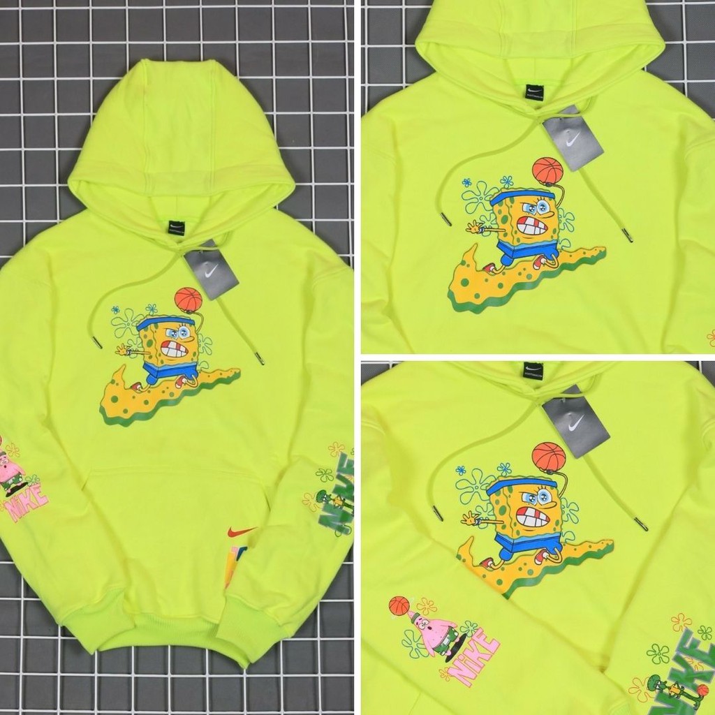 Hoodie AAPE x Spongebob FULL LABEL / Jaket Sweater Hoodie Premium