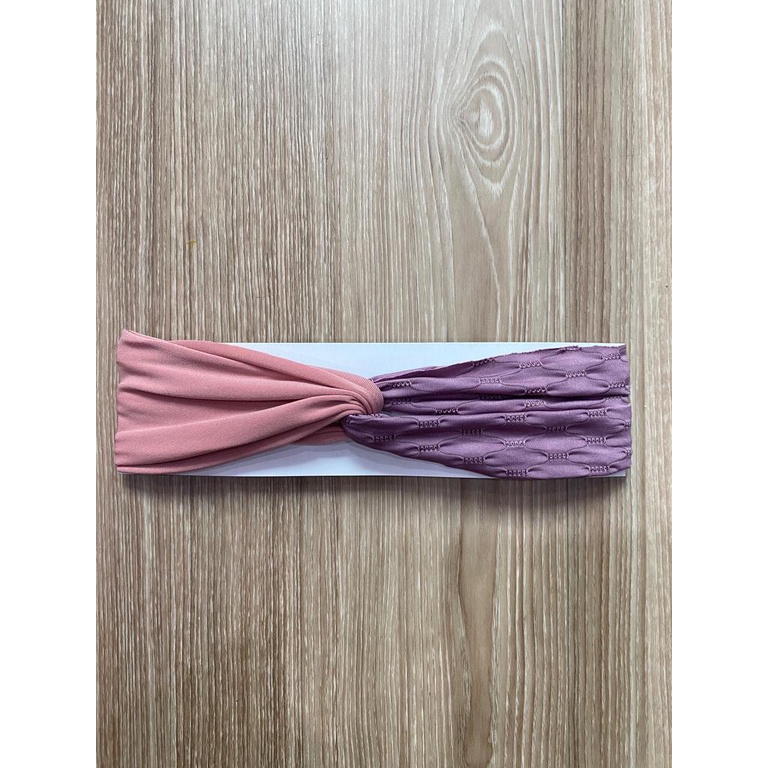 Bandana Silang Korea Bando Kain 2 Warna Simpul Unik - Random Colour