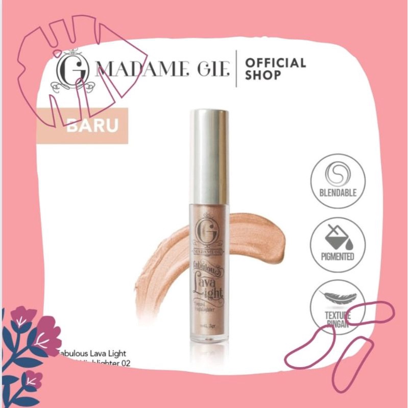 Madame Gie Fabulous Lava Light Liquid Highlighter - MakeUp Highlighter