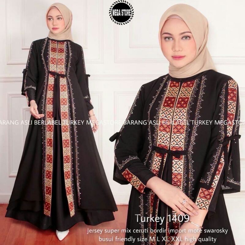 [megastore] abaya turkey 1409