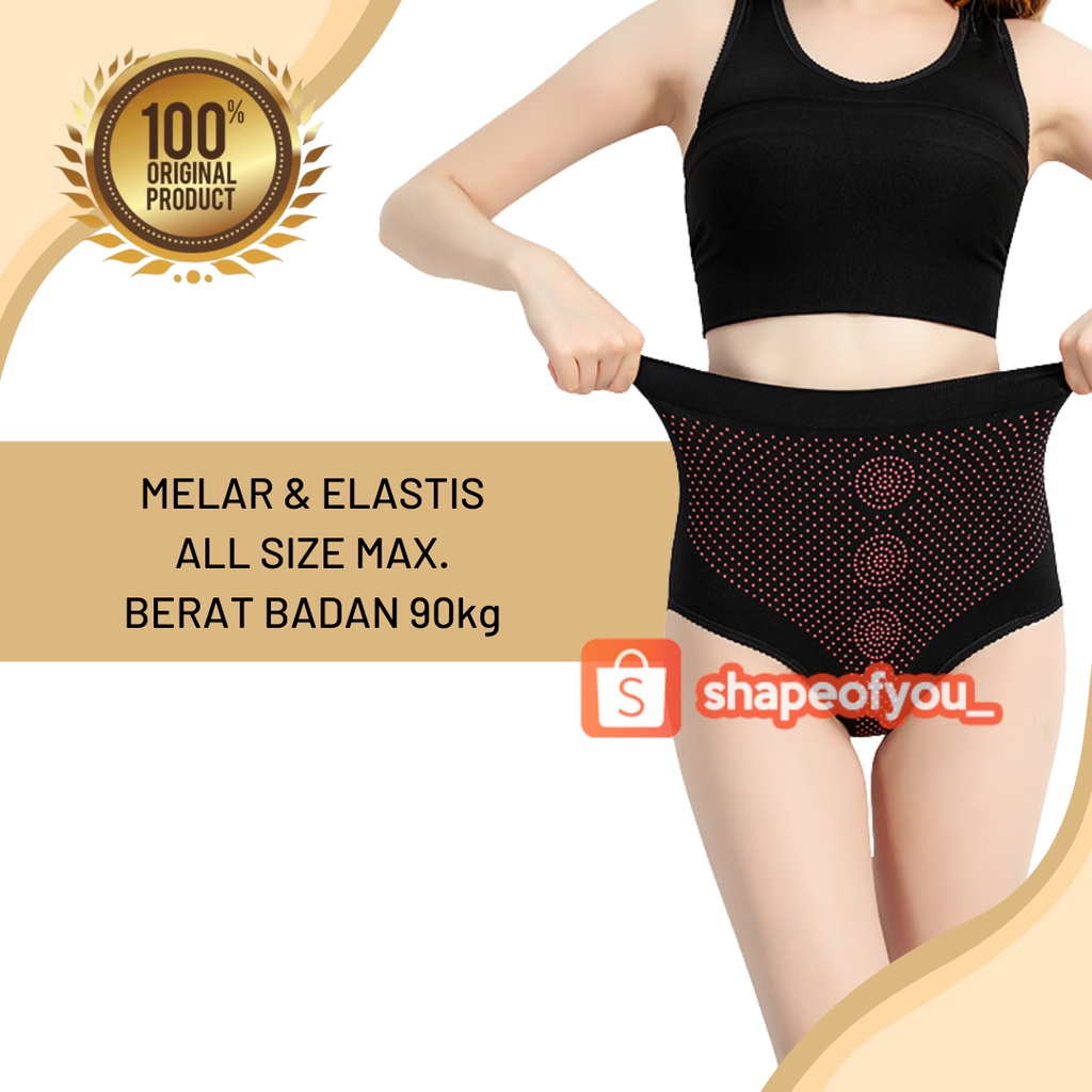 Slimming Suit 3 in 1 Baju Korset Celana Pelangsing Infrared MONALISA Made In Japan, Dapat 3 pcs