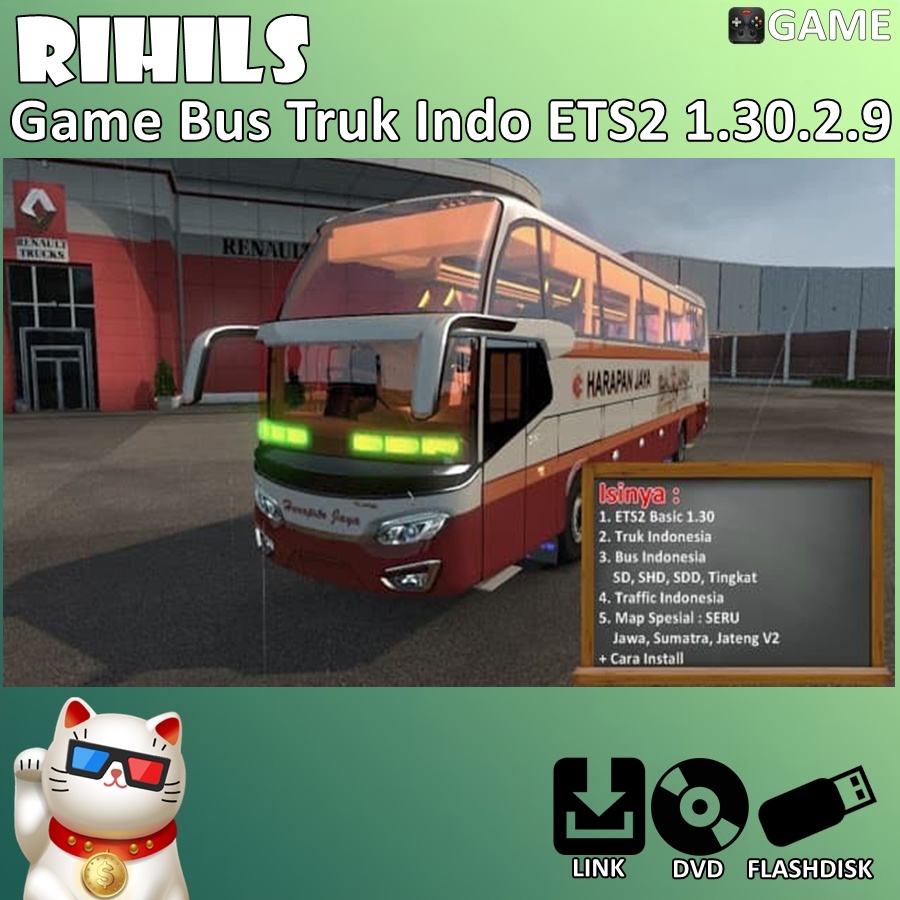 ETS2 1.30 Paket Seru Map Indonesia Game untuk PC Laptop